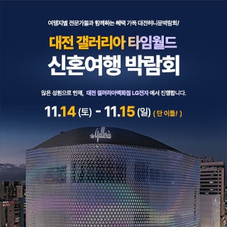 대전 플래닛투어 갤러리아 허니문박람회